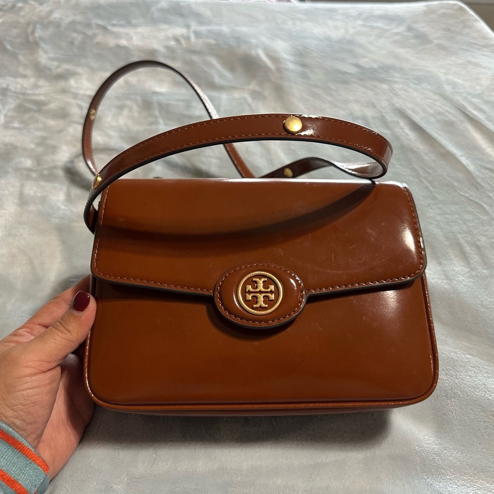 Tory Burch Tan Leather Crossbody Bag